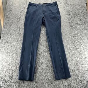 Greg Norman Chino Pants Mens 34x34 Blue Polyester Stretch Slim Fit Golf